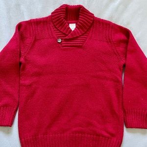 Gymboree Boys Shawl Sweater Size S (5-6) like new
